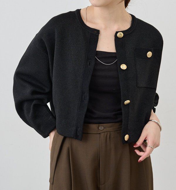  「ラメニットカーディガン」|カーディガン|