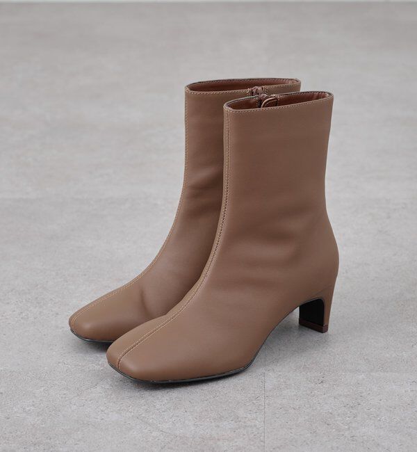  「センターステッチレザーブーツ」|ロングブーツ|