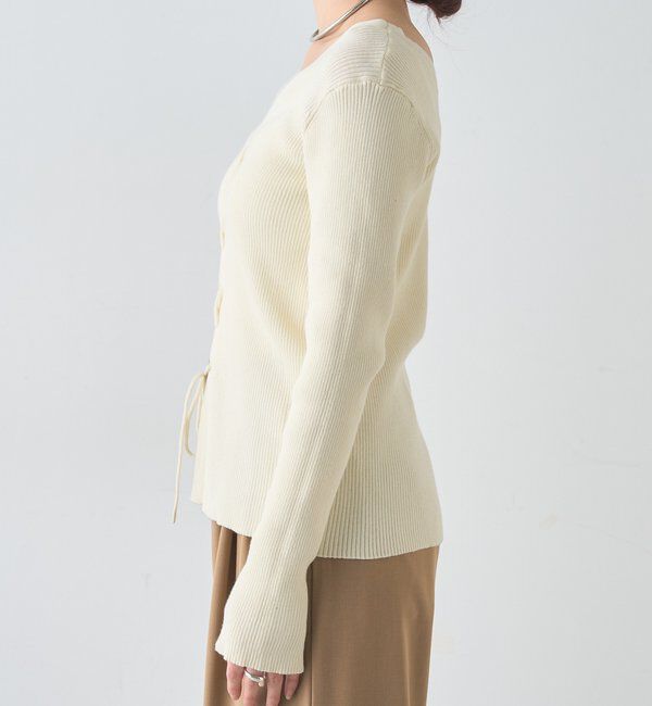  「【前後２WAY仕様】レースアップニット」|パーカー|