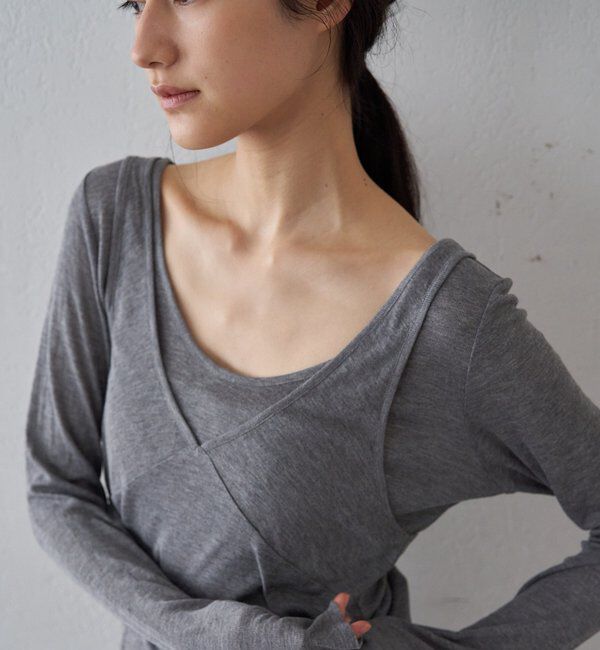  「ビスチェレイヤードカットソー」|Tシャツ・カットソー|