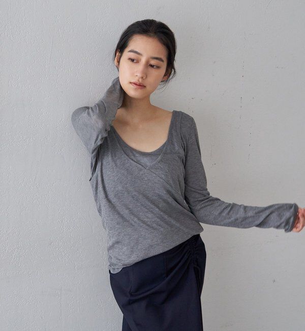  「ビスチェレイヤードカットソー」|Tシャツ・カットソー|