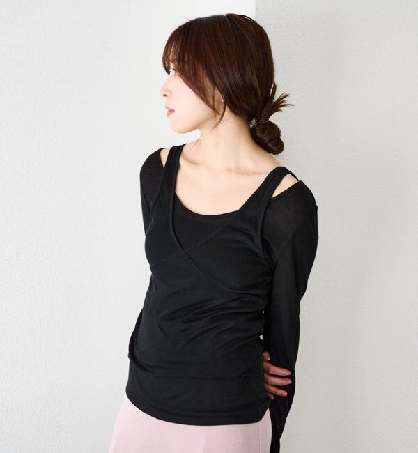  「ビスチェレイヤードカットソー」|Tシャツ・カットソー|