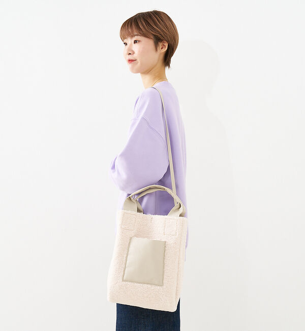 collex「リバーシブルボアトート2WAYバッグ」|トートバッグ|
