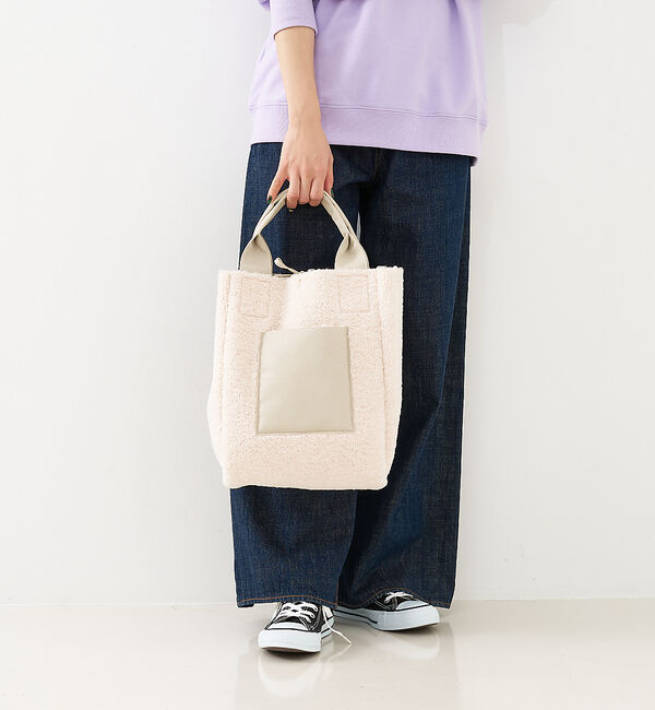 collex「リバーシブルボアトート2WAYバッグ」|トートバッグ|