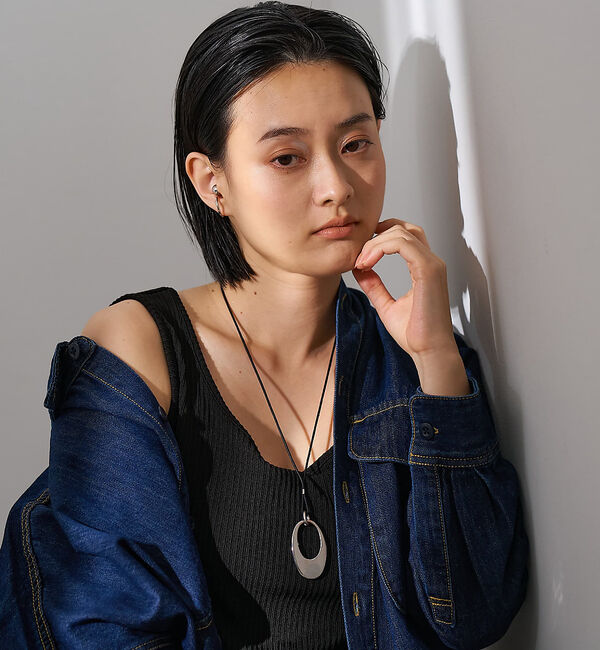 collex「【dignif】【金属アレルギー対応】オーバルトップコードネックレス」|ネックレス|