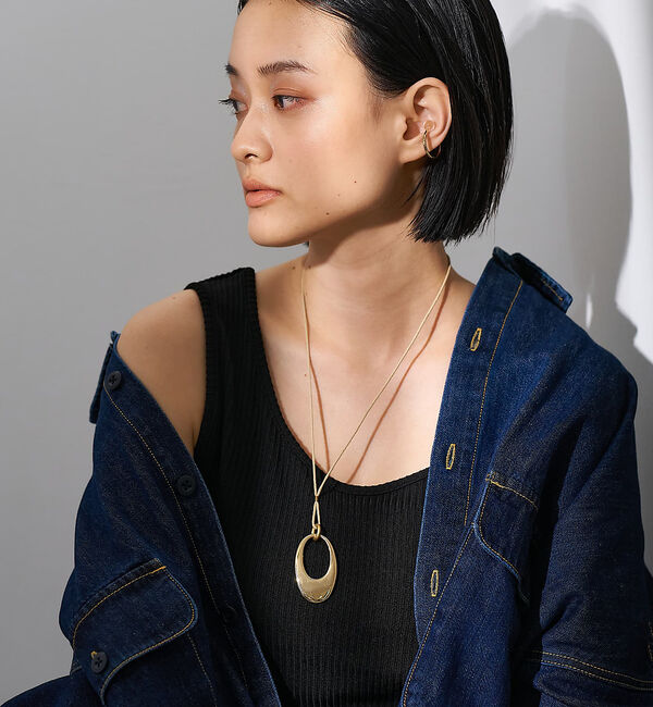 collex「【dignif】【金属アレルギー対応】オーバルトップコードネックレス」|ネックレス|