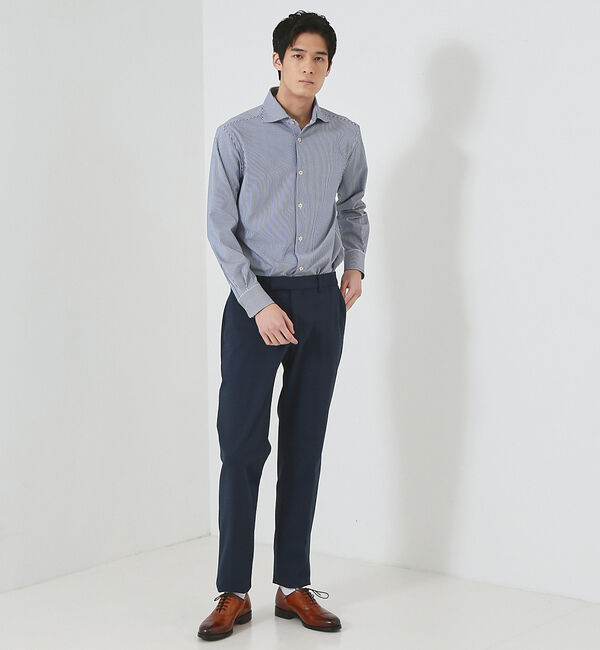 ABAHOUSE「【FLEX SHIRTS】マルチストレッチ ナローストライプ シャツ」|シャツ・ブラウス|