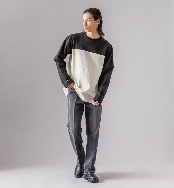 ABAHOUSE「【BARBARIAN / バーバリアン】ライトウエイトCREW NECKロングス」|Tシャツ・カットソー|