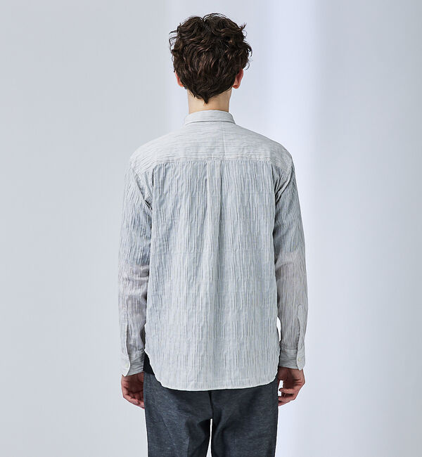ABAHOUSE「【リンクルストライプ】レギュラーカラーシャツ」|シャツ・ブラウス|