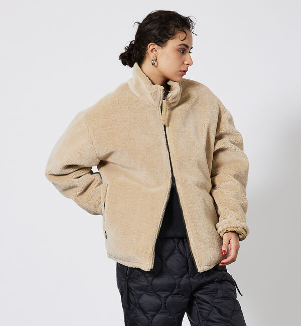 ABAHOUSE「WEB限定【TAION/タイオン】MILITARY RIVERSIBLE HI」|ダウン|ベージュ