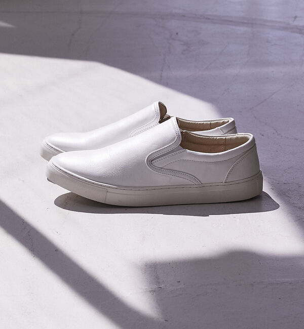 ABAHOUSE「【定番】ネオレザー ローカット スリッポン/スニーカー」|スニーカー|