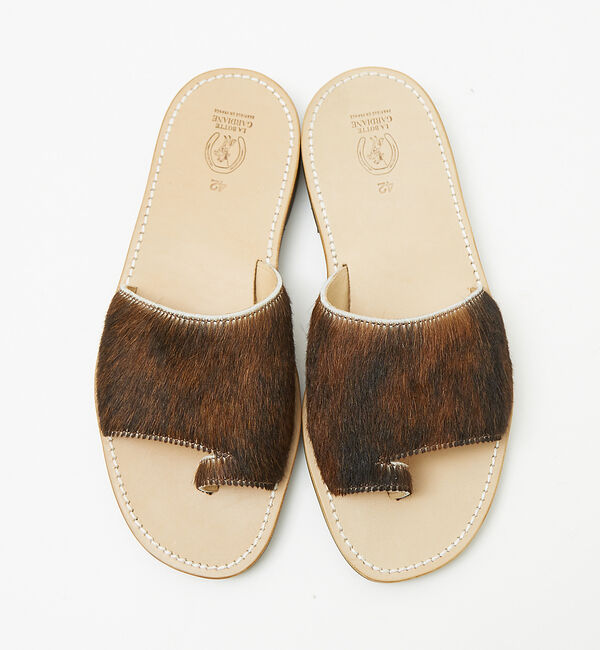 ABAHOUSE「【LA BOTTE GARDIANE / ラ ボッタ ガルディエーヌ 】ハラコサ」|サンダル|