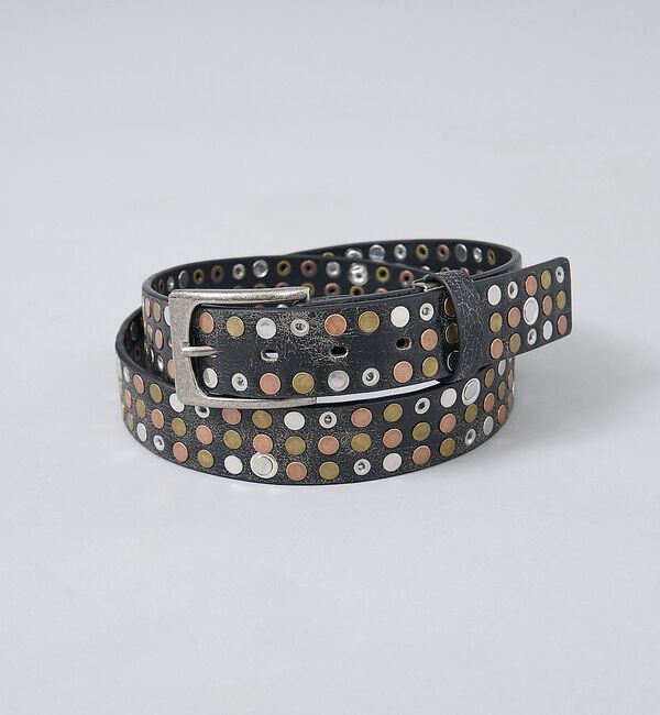 ABAHOUSE「【ウエスタン スタッズ レザー ベルト】35mm black Studded b」|ベルト|ブラック系その他3