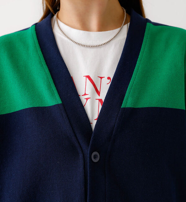 ABAHOUSE「BARBARIAN 12ozHEAVY WEIGHTカーディガン/ボーダー/ユニ」|カーディガン|