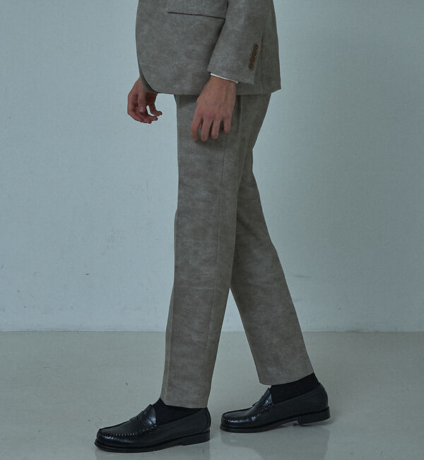 ABAHOUSE「【セットアップ対応】Down Fabric フェードスエード イージースラックス」|スラックス|