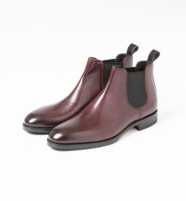 alfredoBANNISTER「【定番】グッドイヤー サイドゴアブーツ / チェルシーブーツ」|ショートブーツ|ワイン