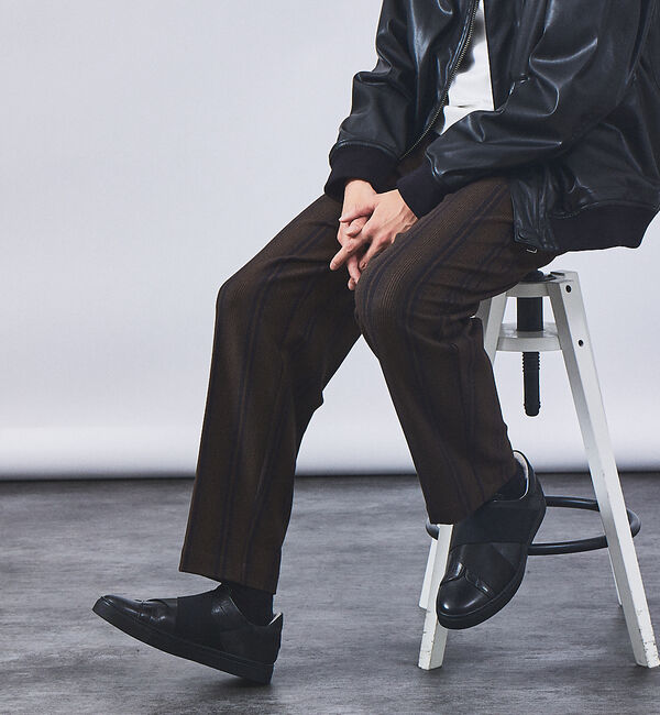 alfredoBANNISTER「【ELASTIC TRAINER】ベルトライン切替 スリッポン/スニーカー」|スニーカー|