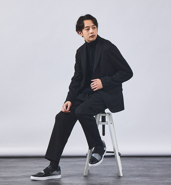 alfredoBANNISTER「【ELASTIC TRAINER】ベルトライン切替 スリッポン/スニーカー」|スニーカー|