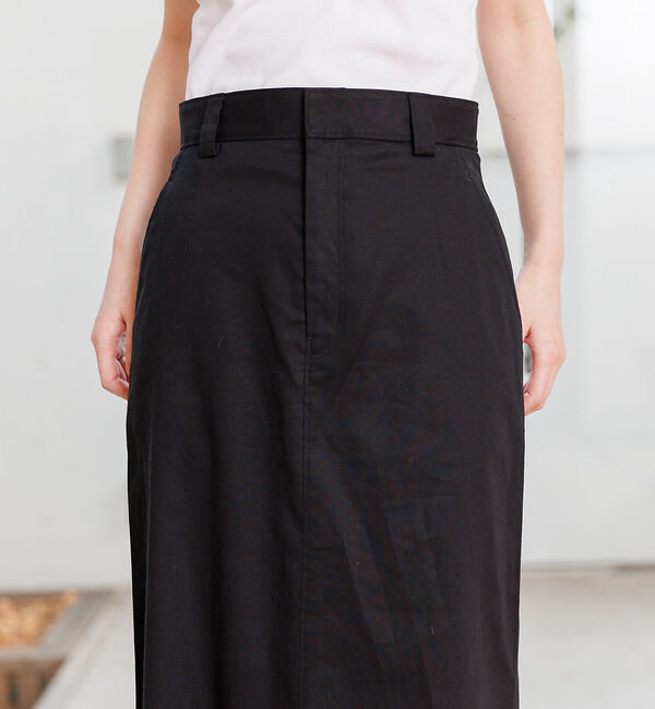 Rouge vif「麻混サイドスリットタイトスカート」|スカート|