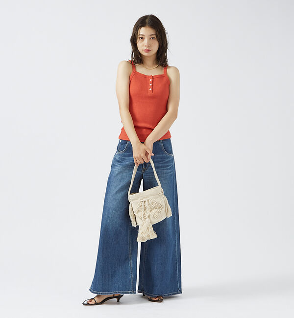 Rouge vif「【Swaraj/スワラージ】ジャガードバケツ型バッグ / ハンドバッグ / ハン」|ハンドバッグ|