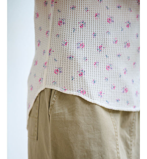 Rouge vif「【JEMORGAN / ジェーイーモーガン】クレリックタンクトップ/花柄/カップ」|キャミソール|