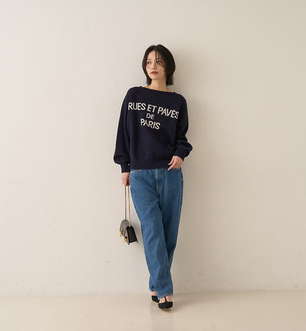 Rouge vif「【2025新色登場】ジャガードロゴニット」|ニット・セーター|