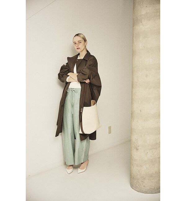 Rouge vif「NEWクリスピー撥水ライトロングコート」|ステンカラーコート|