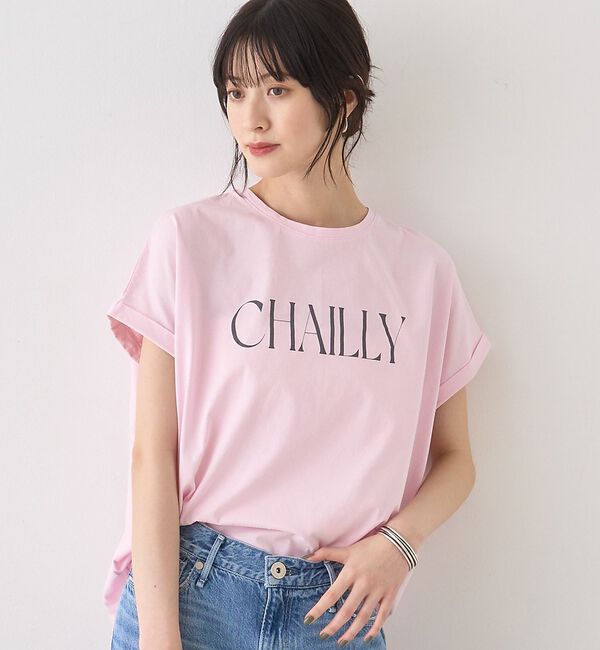 Rouge vif「【MICA＆DEAL/マイカ＆ディール】別注CHAILLY  TEE/ロゴTシャ」|Tシャツ・カットソー|ピンク