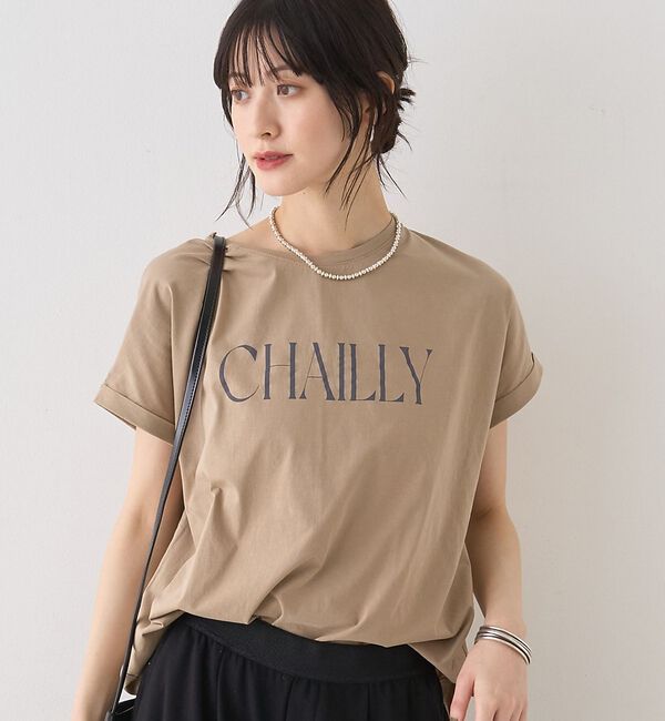 Rouge vif「【MICA＆DEAL/マイカ＆ディール】別注CHAILLY  TEE/ロゴTシャ」|Tシャツ・カットソー|ベージュ