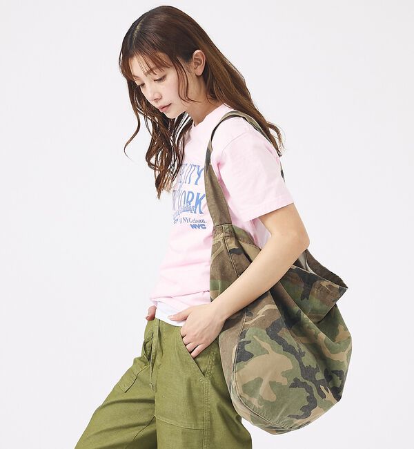 Rouge vif「【MASTER & CO】コットンショルダーバッグ/柄/A4可能【WEB限定【予」|ショルダー・メッセンジャー|