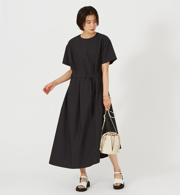 qualite「タイプライタードローワンピース」|ワンピース|