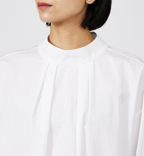 qualite「コットンギャザーパフシャツ」|シャツ・ブラウス|