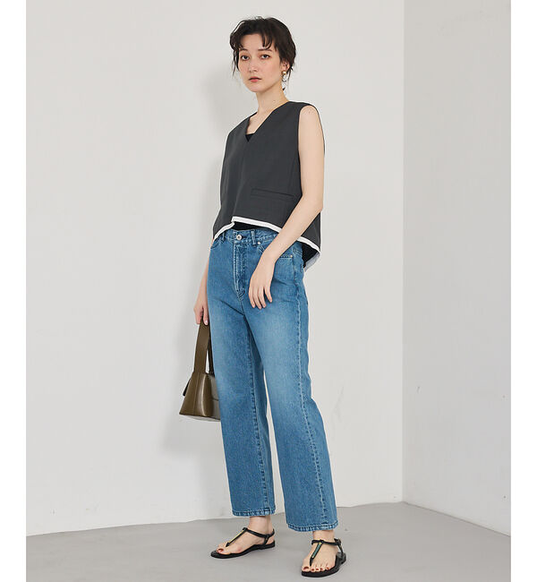 qualite「【接触冷感＆防シワ】ウールライクジレ/セットアップ対応」|ベスト・ジレ|