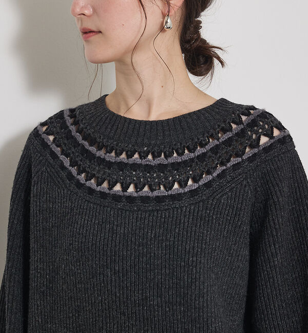 qualite「エンブロイダリーニット」|ニット・セーター|