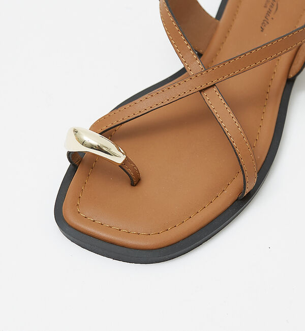 AU BANNISTER「【販売店舗限定】ニュアンスリング ストラップサンダル」|サンダル|