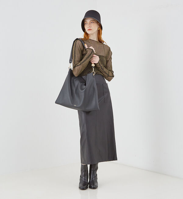 LOWELL things「Resin-T/アクリルHOBOショルダーバッグ 24AW」|トートバッグ|