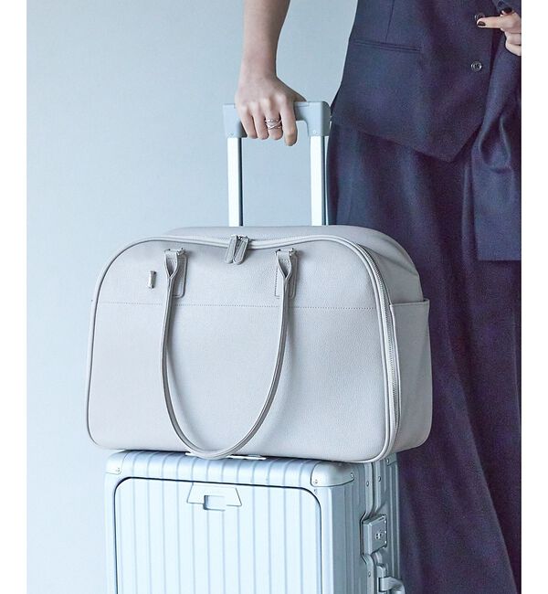 LOWELL things「トラベルボストンバッグ/大容量/キャリーオン」|ボストンバッグ|ライトグレー
