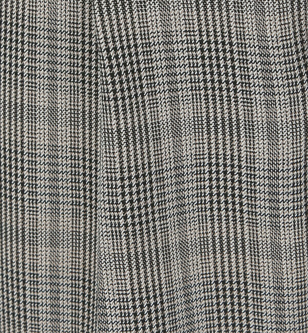 abahouse mavie「【感嘆パンツ】チェックタックテーパードパンツ」|スラックス|