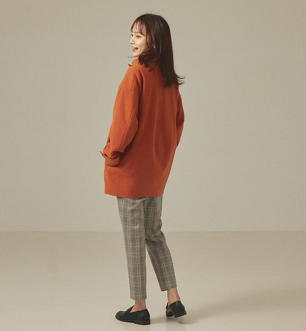 abahouse mavie「【感嘆パンツ】チェックタックテーパードパンツ」|スラックス|