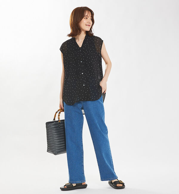 abahouse mavie「【セットアップ対応】ストリングノースリシャツ」|シャツ・ブラウス|