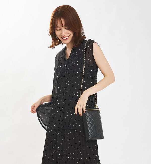 abahouse mavie「【セットアップ対応】ストリングノースリシャツ」|シャツ・ブラウス|