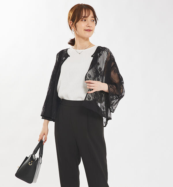 abahouse mavie「【セットアップ対応/エニデイカセット】レースボレロブラウス」|シャツ・ブラウス|