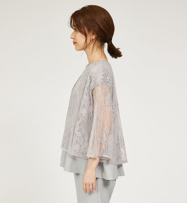 abahouse mavie「【セットアップ対応/エニデイカセット】レースボレロブラウス」|シャツ・ブラウス|