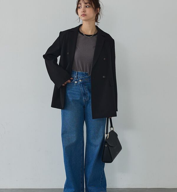 abahouse mavie「【春映えシルエット】ダブルジャケット/フリーサイズ/春アウター/長袖/春服」|その他|