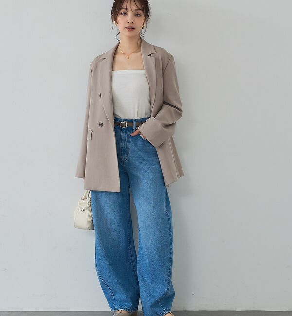 abahouse mavie「【春映えシルエット】ダブルジャケット/フリーサイズ/春アウター/長袖/春服」|その他|