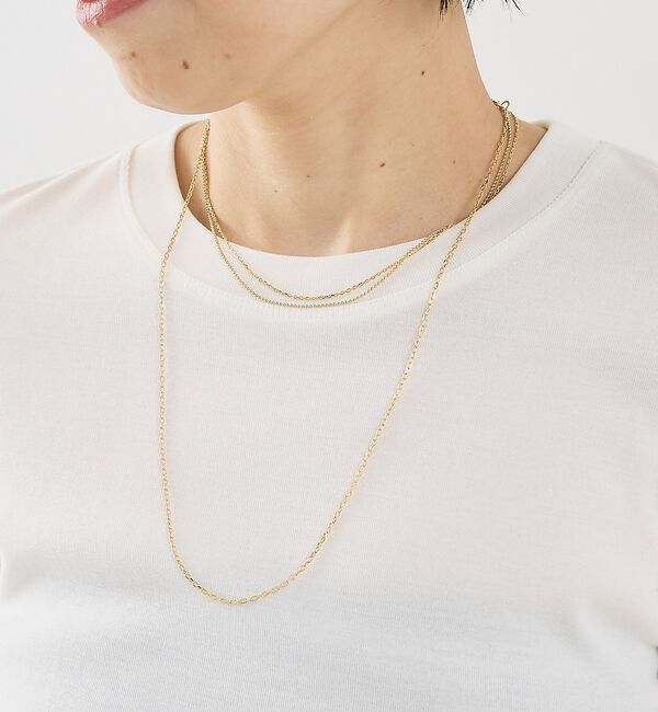 The Store by C' 「【MARIHA】Silent Rain ネックレス 2連(ボール&times;レクタングル)」|ネックレス|