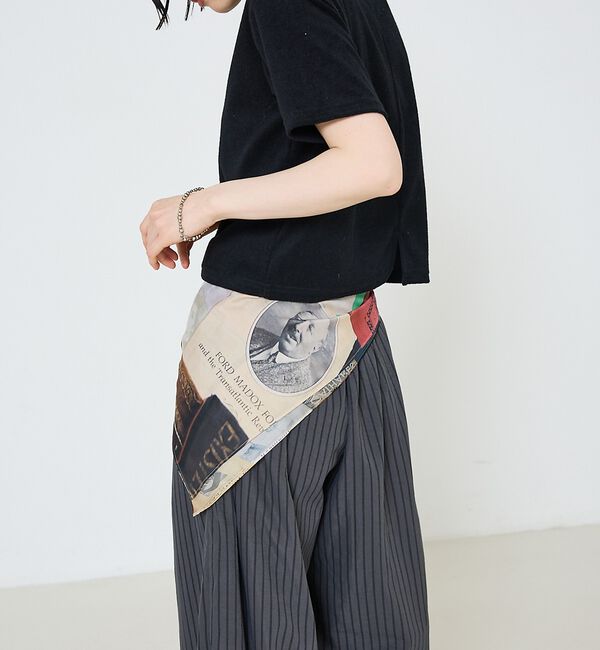 NOMINE「【LY】Postcard scarf　転写プリント 大判 スカーフ」|バンダナ・スカーフ|