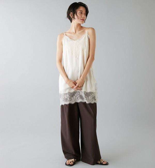 Liesse「レーストリムキャミソール」|シャツ・ブラウス|