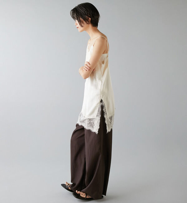 Liesse「レーストリムキャミソール」|シャツ・ブラウス|