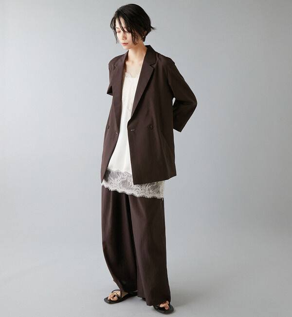 Liesse「レーストリムキャミソール」|シャツ・ブラウス|